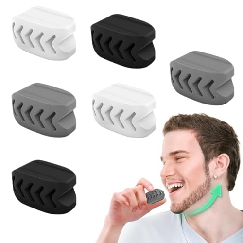 MAYCREATE 6Pcs Jaw Exerciser for Men Women, 40/50/60lbs Resistance, Safe Silicone Jaw Line Exerciser, Enhances Facial Muscles & Sculpts Jawline, Includes Storage Case MAYCREATE 6Pcs Jaw Exerciser for Men Women, 40/50/60lbs Resistance, Safe Silicone Jaw Line Exerciser, Enhances Facial Muscles & Sculpts Jawline, Includes Storage Case